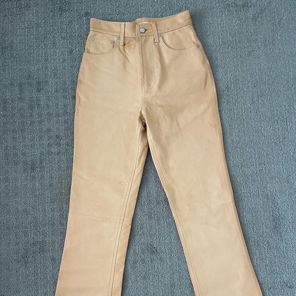 Helmut Lang leather pants